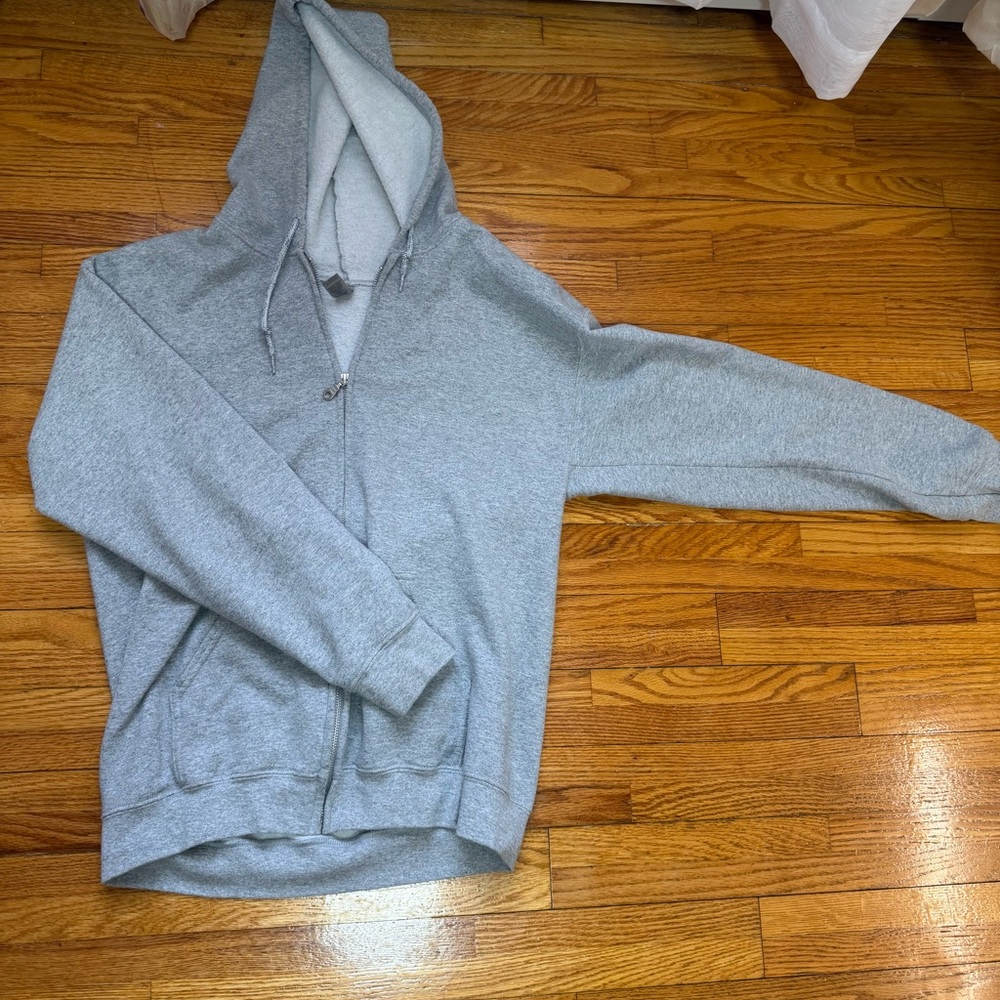 Amazon Gray Zip-Up Hoodie